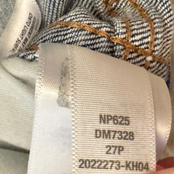 Madewell 10" Roadtripper High Rise Skinny Blue Denim Jeans 27P - Picture 5 of 12